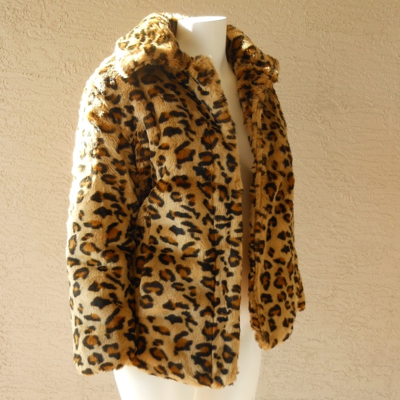 CHEETAH GIRLS Faux Fur Leopard Jacket - Picture 7 of 8